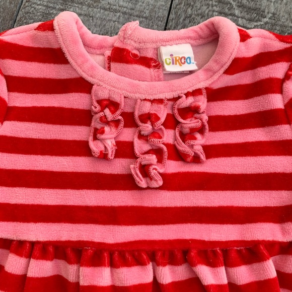 Circo Striped Velour Dress & Pantaloon Set - Picture 2 of 6